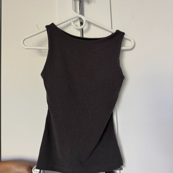 OGL Move 2Pcs Set Stretch Cotton Boatneck Tank & Maxi Skirt with Pockets - Picture 3 of 4